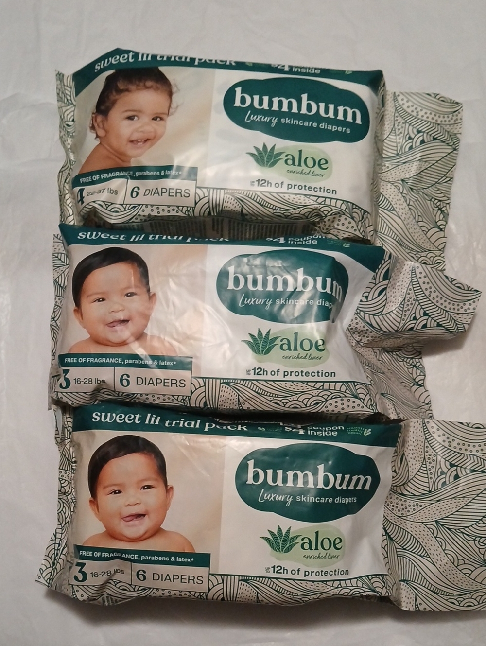 🍊3/$15🍊 BumBum Aloe Luxury Baby Diapers